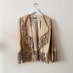Vintage Suede Fringe Jacket